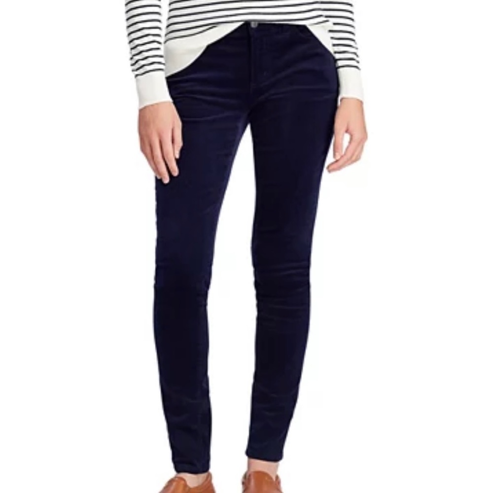 NWOT Chaps dark navy, skinny corduroy pants